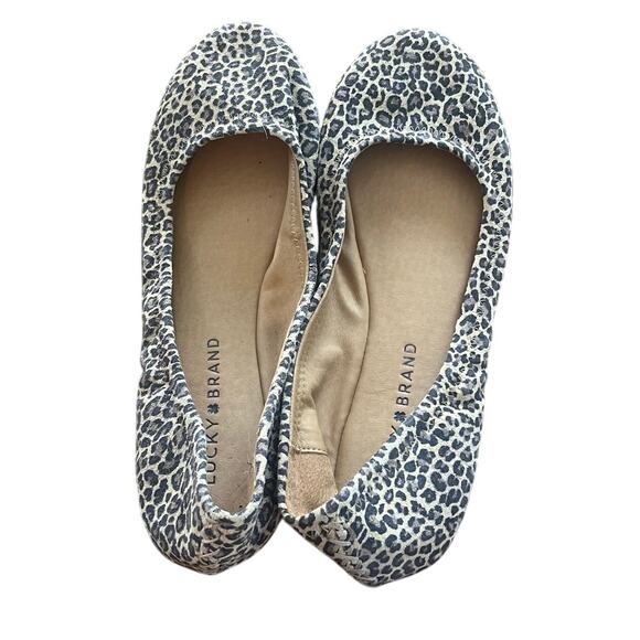 Lucky Brand Cheetah Leopard Flats-Size 7.5 - Picture 1 of 4